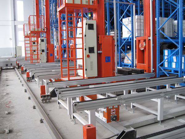 Logistics conveying equipment consists of numerous moving metal components.